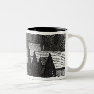 Caneca De Café Em Dois Tons Cisco, condado da estação do Placer