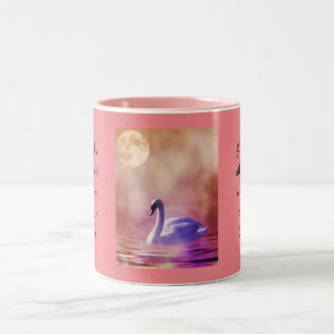 Caneca De Café Em Dois Tons Cisne nobre