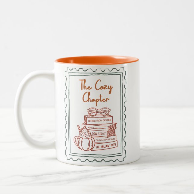 Caneca De Café Em Dois Tons Citação (Esquerda)