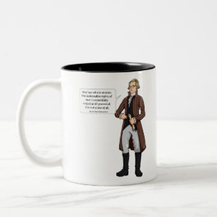 Caneca De Café Em Dois Tons Citação 1 do Maximilian Robespierre