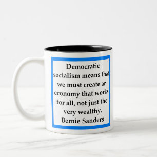 Caneca De Café Em Dois Tons Citação de Bernie Samders