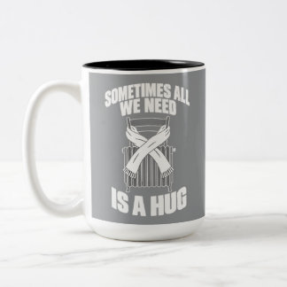 Caneca De Café Em Dois Tons Citação de Conforto Às Vezes Tudo o Que Precisamos
