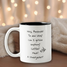 Citação de Humor Divertido Amante de Café