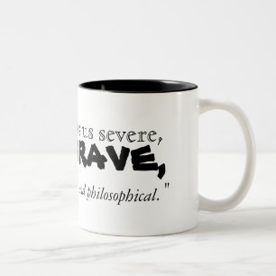 Caneca De Café Em Dois Tons Citação de Jonathan Swift sobre Café - Mug