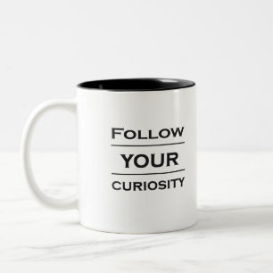 Caneca De Café Em Dois Tons citação de motivação para o sucesso