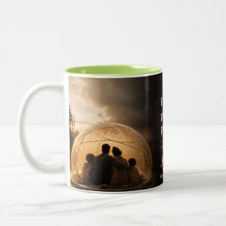 Caneca De Café Em Dois Tons Citação do Livro Fé e Planejamento
