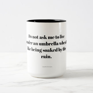 Caneca De Café Em Dois Tons Citação empoderadora