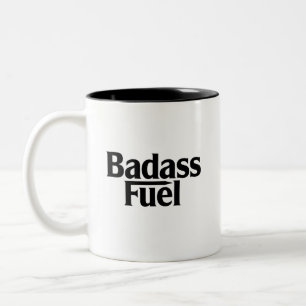Caneca De Café Em Dois Tons Citação Engraçada da Trendy Fuel