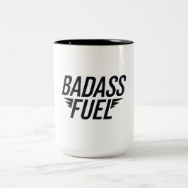 Caneca De Café Em Dois Tons Citação Engraçada da Trendy Fuel