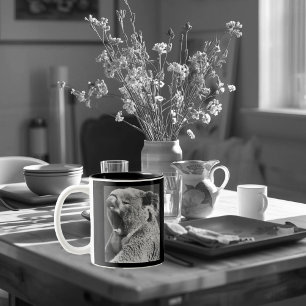 Caneca De Café Em Dois Tons citação engraçada de Yawning Koala