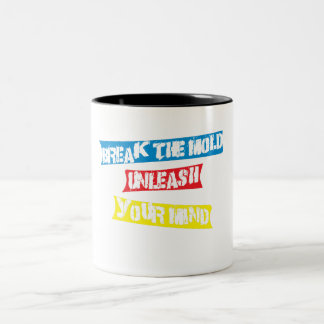 Caneca De Café Em Dois Tons Citação inspiradora