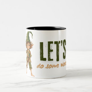 Caneca De Café Em Dois Tons Citação Inspiradora de Personagem de Fantasia Capr