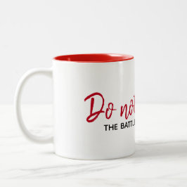 Caneca De Café Em Dois Tons Citação Inspirativa em Branco