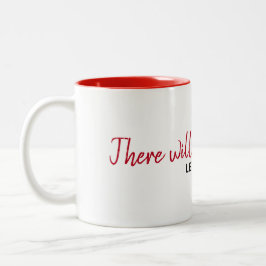 Caneca De Café Em Dois Tons Citação Inspirativa em Branco