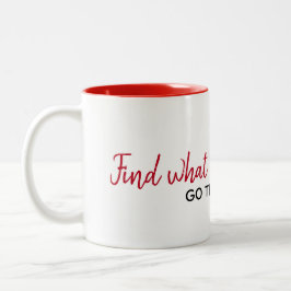 Caneca De Café Em Dois Tons Citação Inspirativa em Branco