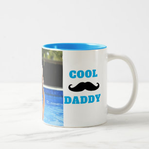 Caneca De Café Em Dois Tons Citação Legal do Papai Foto do Dia dos Pais