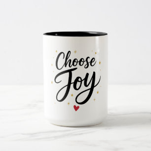 Caneca De Café Em Dois Tons Citação Motivacional Estrela Dourada Escolha a Ale
