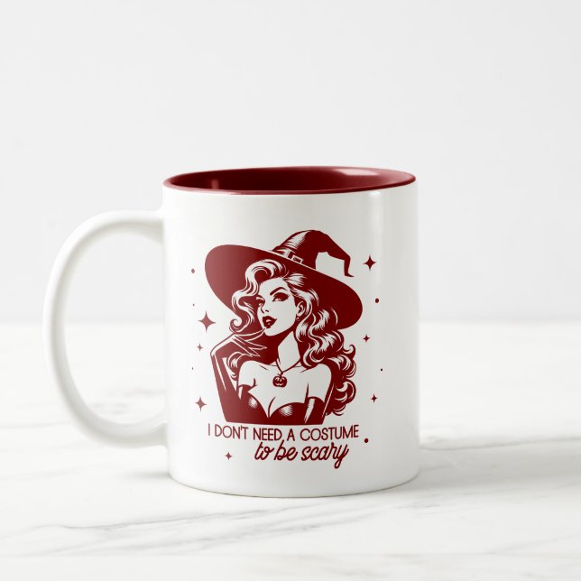 Caneca De Café Em Dois Tons Citação Sarcástica Engraçada da Glam Girl dos anos (Esquerda)