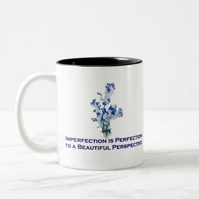 Caneca De Café Em Dois Tons Citações (Esquerda)