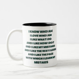 Caneca De Café Em Dois Tons Citações