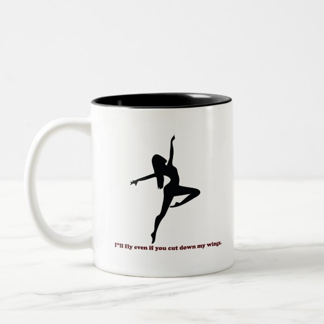 Caneca De Café Em Dois Tons Citações (Esquerda)