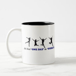 Caneca De Café Em Dois Tons Citações