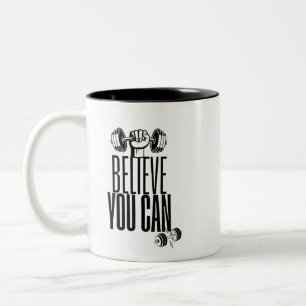 Caneca De Café Em Dois Tons Citações de motivação e inspiração