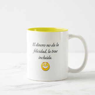 Caneca De Café Em Dois Tons Citações do espanhol