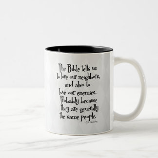Caneca De Café Em Dois Tons Citações religiosas cristãs engraçadas GK