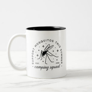 Caneca De Café Em Dois Tons Citações sarcásticas engraçadas de mosquito de aca