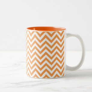Caneca De Café Em Dois Tons Citrus Chevron