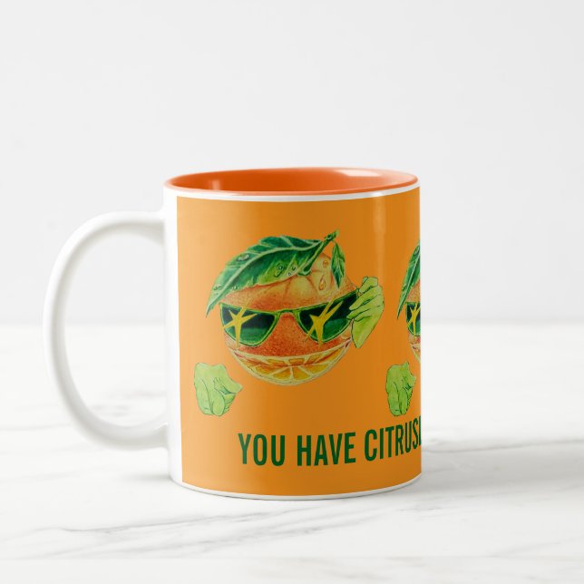 CANECA DE CAFÉ EM DOIS TONS CITRUSLY GOOD DESIGNED WOMEN'S MUG  (Esquerda)