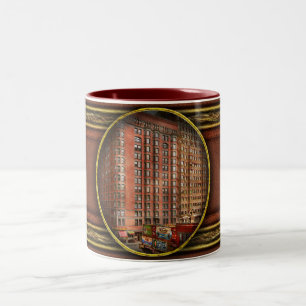 Caneca De Café Em Dois Tons City - Chicago, IL - The Excelente Norte Hotel 190