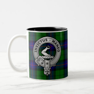 Caneca De Café Em Dois Tons Clan Armstrong Tartan Crest