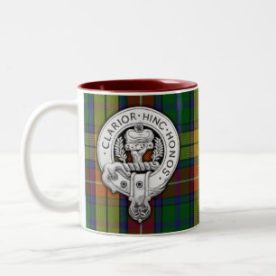 Caneca De Café Em Dois Tons Clan Buchanan Crest & Tartan