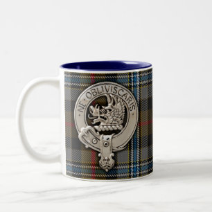 Caneca De Café Em Dois Tons Clan Campbell Crest & Hunting Tartan