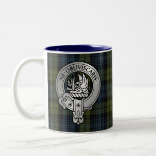 Caneca De Café Em Dois Tons Clan Campbell Crest & Tartan