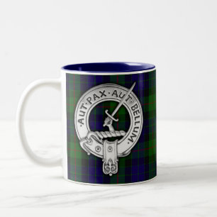 Caneca De Café Em Dois Tons Clan Gunn Crest & Tartan