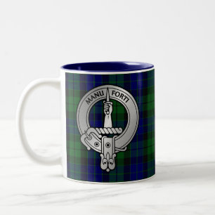 Caneca De Café Em Dois Tons Clan MacKay Crest & Tartan