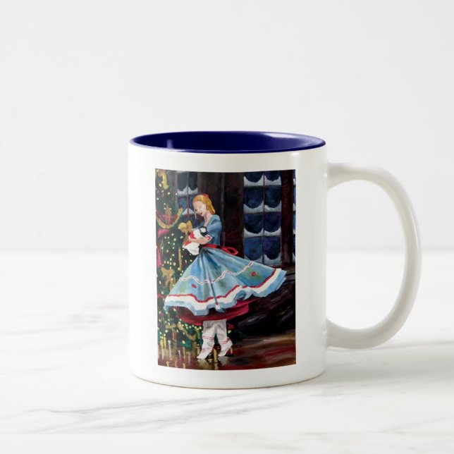 Caneca De Café Em Dois Tons Clara e seu Nutcracker (Direita)