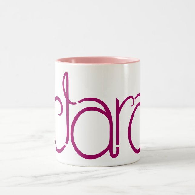 Caneca De Café Em Dois Tons Clara plum Mug (Centro)