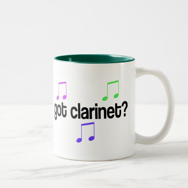 Caneca De Café Em Dois Tons Clarinete obtido (Direita)