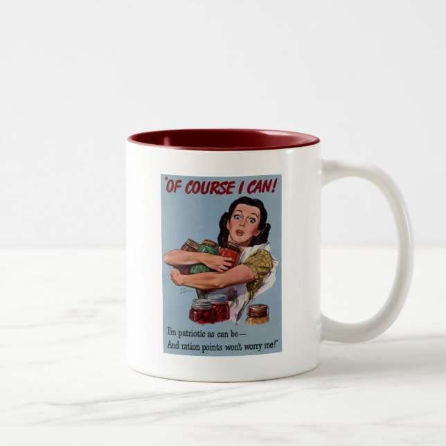 Caneca De Café Em Dois Tons Claro Que Posso! (Direita)