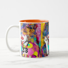 Caneca De Café Em Dois Tons Clashy Lady