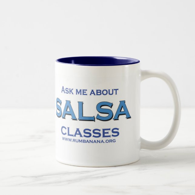 Caneca De Café Em Dois Tons CLASSES da salsa (Direita)
