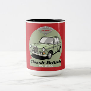Caneca De Café Em Dois Tons Classic British Wolseley 1300 Car
