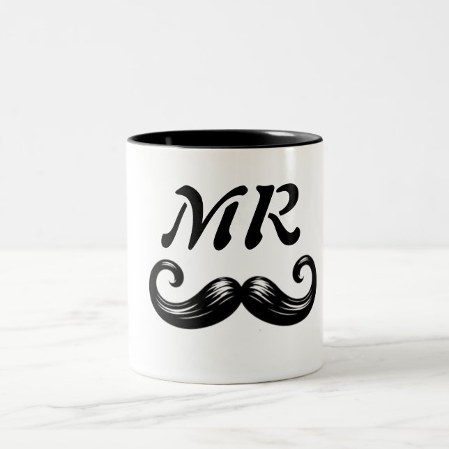 CANECA DE CAFÉ EM DOIS TONS CLASSIC MR MUSTACHE MUG (Centro)
