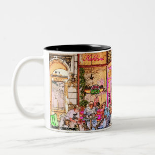 Caneca De Café Em Dois Tons Classic Mug, 11 oz Kokkino Cafe Mug Montreal