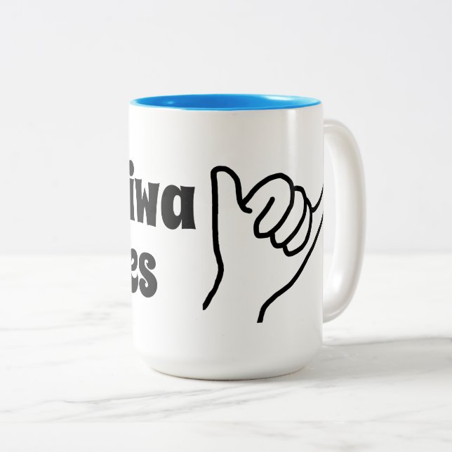 Caneca De Café Em Dois Tons Clássica Mug, 15 oz (Frente Esquerda)