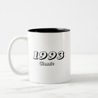 Caneca De Café Em Dois Tons Clássico Design Retro Vintage 1993